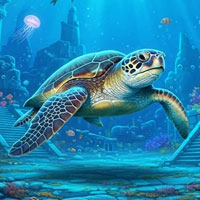 Free online html5 escape games - Sea Turtle Escape Game