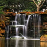 Free online html5 games - Wonder Waterfall Fun Escape game 