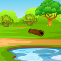 Free online html5 games - Garden Wooden house escape game 
