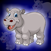 Free online html5 games - G2J Funny Hippo Escape game 