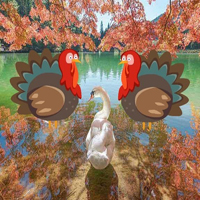 Free online html5 games - Autumn Lake Forest Escape HTML5 game 