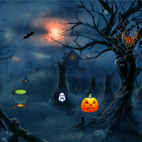 Free online html5 games - Halloween Night Escape game 