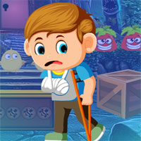 Free online html5 games - G4K Crutches Boy Rescue  game 