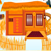 Free online html5 games - Avm Dew Hut Escape game 