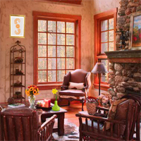 Free online html5 games - Tiny Mountain Lodge Escape game 