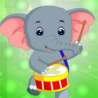 Free online html5 games - G4K Drummer Elephant Escape game 