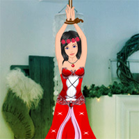 Free online html5 games - Games2rule Tied Santa Girl Escape game 