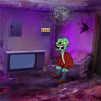 Free online html5 games - Old Zombie House Escape game 