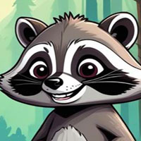 Free online html5 games - Smiling Raccoon Rescue Game game 