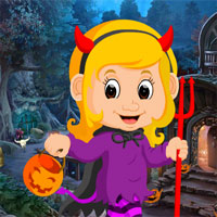 Free online html5 games - Games4King Cute Devil Baby Rescue 2 game 