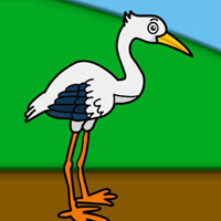 Free online html5 games - G2J Release the Stork from Cage game 