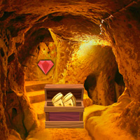 Free online html5 games - Big Golden Cave Land Escape game 