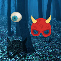 Free online html5 games - Big Spooky Forest Escape game 