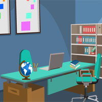 Free online html5 games - Blue Office Escape game 