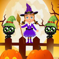 Free online html5 games - BEG Escape From Little Witch game 