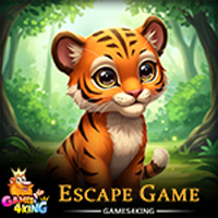 Free online html5 games - Striped Baby Beast Rescue Game game 