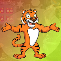 Free online html5 games - Games4King Mighty Tiger Escape game 