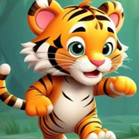 Free online html5 games - Lively Tiger Cub Escape Game game - WowEscape 