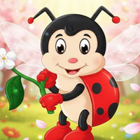 Free online html5 escape games - Blossom Ladybug Escape