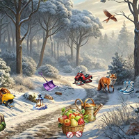Free online html5 games - Winter Getaway game 