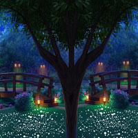 Free online html5 games - Couple Escape From Night Garden HTML5 game 
