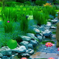 Free online html5 games - Escape From Asian Garden game 