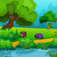 Free online html5 games - Forest Hut Thief Escape game 