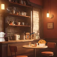 Free online html5 games - 365 Old Cafe Escape game 