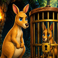 Free online html5 escape games - Help the Trapped Baby Kangaroo