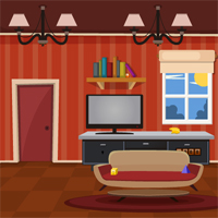 Free online html5 games - Meena Cartoon House Escape  game 