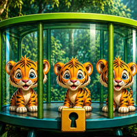 Free online html5 games - Free the Trapped Tiger Cubs game 
