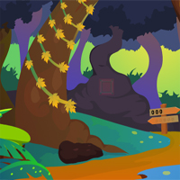 Free online html5 games - Fantasy Forest Treasure Escape game 