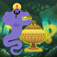 Free online html5 games - G2R Magical Lamp Genie Escape game 