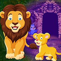 Free online html5 games - Lion and Cub Escape game 