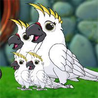 Free online html5 games - G2J Cockatoo Family Rescue game 