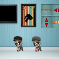 Free online html5 games - 8b Mask Thief Escape game 