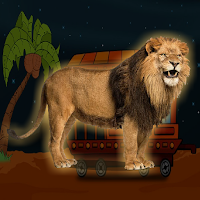 Free online html5 games - G2J The Angry Cape Lion Rescue game 
