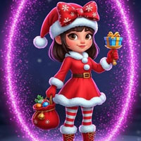 Free online html5 escape games - Christmas Girl Escape Game