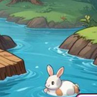 Free online html5 games - Floating Bunny Rescue  game 