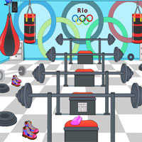 Free online html5 games - Olympic Training Room Escape game 