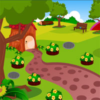 Free online html5 games - Dog Wood House Rescue game 