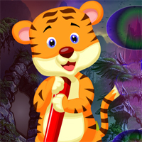 Free online html5 games - Games4King Writing Tiger Rescue game 