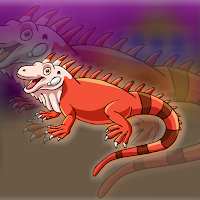 Free online html5 games - G2J Orange Iguana Escape game 