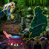 Free online html5 games - Bigescapegames Graveyard Treasure Escape game 