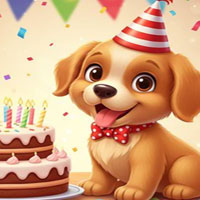 Free online html5 escape games - Birthday Puppy Escape
