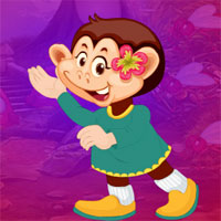 Free online html5 games - G4K Monkey Girl Escape From The Abandoned Castle game 