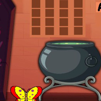 Free online html5 games - G2J Halloween Dwelling Escape game 