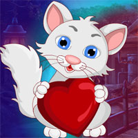 Free online html5 games - G4K Lovely Heart Cat Escape game - WowEscape 