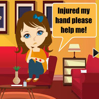 Free online html5 games - Help The Injured Girl HTML5 game - WowEscape 