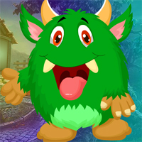 Free online html5 games - Green Monster Escape game 